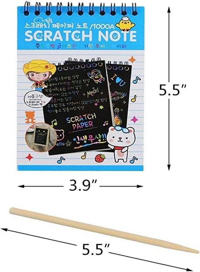 Artnery A6 Rainbow Art Scratch Paper Book Sheets With Stylus, 10 Pages, Multicolor (Pack Of 1), Acrylic - Image 2